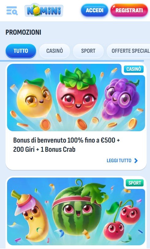 Nomini Casino app