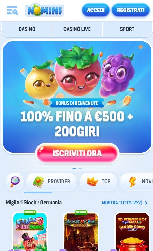 Nomini Casino app